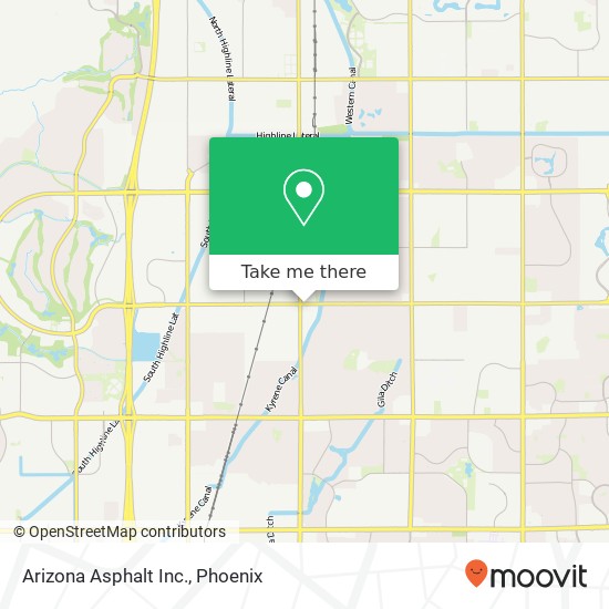 Arizona Asphalt Inc. map