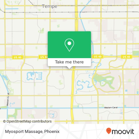 Myosport Massage map