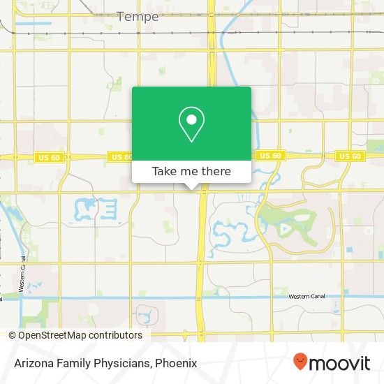 Arizona Family Physicians map