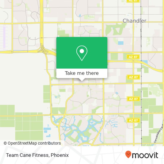 Team Cane Fitness map