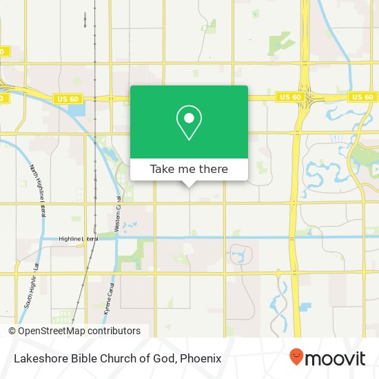 Mapa de Lakeshore Bible Church of God