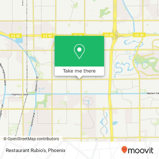 Restaurant Rubio's map