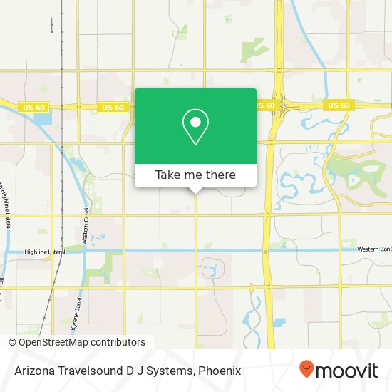 Mapa de Arizona Travelsound D J Systems