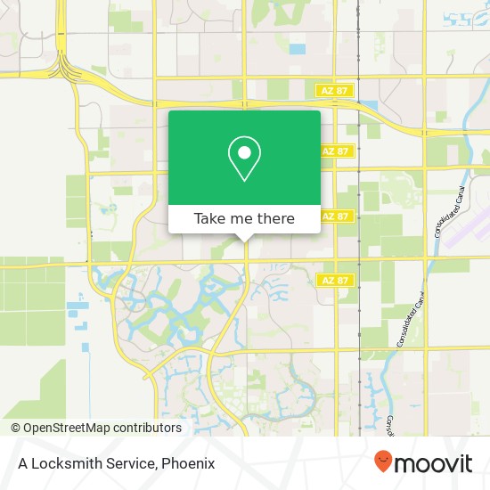 A Locksmith Service map