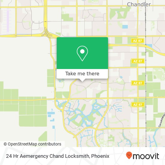 24 Hr Aemergency Chand Locksmith map