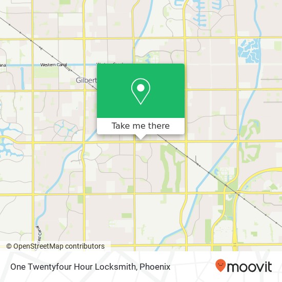 One Twentyfour Hour Locksmith map