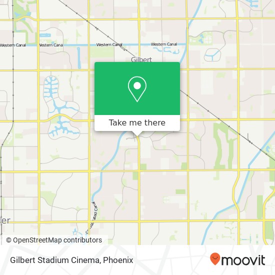 Gilbert Stadium Cinema map