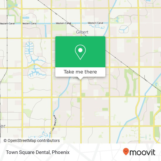 Town Square Dental map