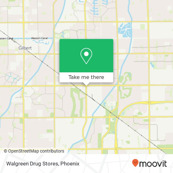 Mapa de Walgreen Drug Stores