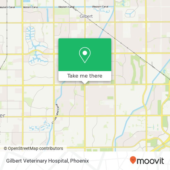 Gilbert Veterinary Hospital map