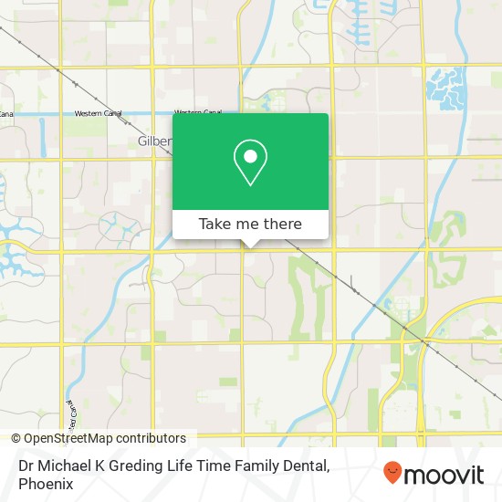 Dr Michael K Greding Life Time Family Dental map