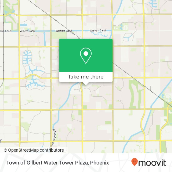 Town of Gilbert Water Tower Plaza map