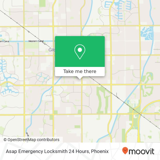 Mapa de Asap Emergency Locksmith 24 Hours