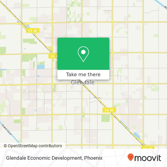 Glendale Economic Development map