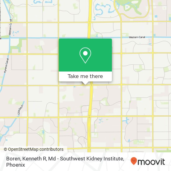 Mapa de Boren, Kenneth R, Md - Southwest Kidney Institute