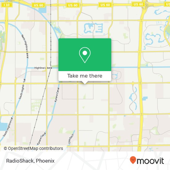 RadioShack map