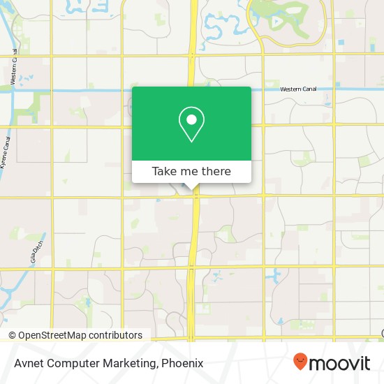 Mapa de Avnet Computer Marketing