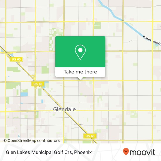 Glen Lakes Municipal Golf Crs map