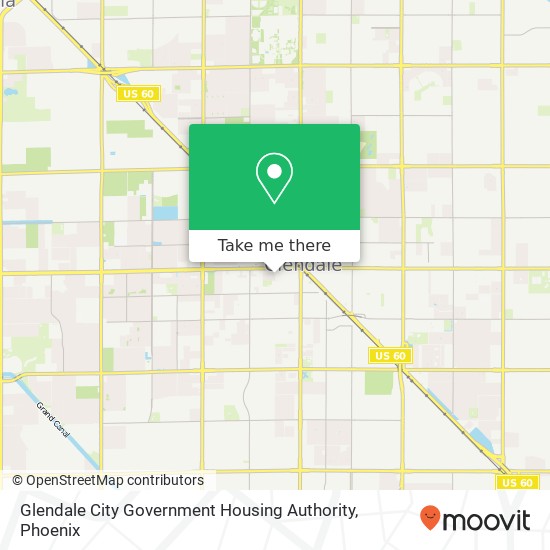 Mapa de Glendale City Government Housing Authority