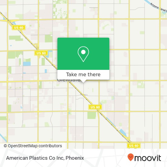 Mapa de American Plastics Co Inc