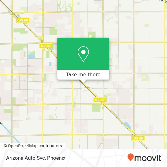 Arizona Auto Svc map