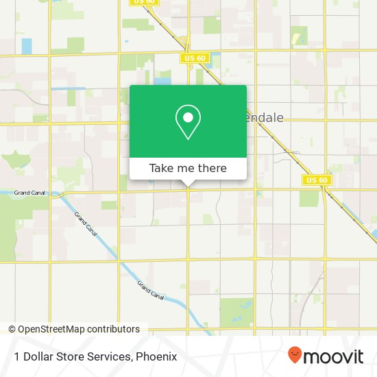 Mapa de 1 Dollar Store Services