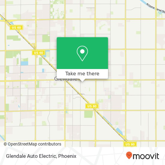 Glendale Auto Electric map