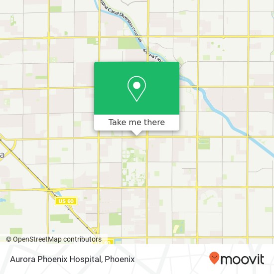 Aurora Phoenix Hospital map