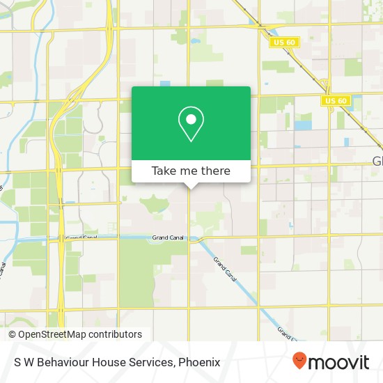 S W Behaviour House Services map