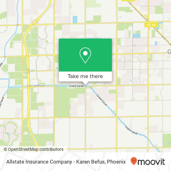 Allstate Insurance Company - Karen Befus map