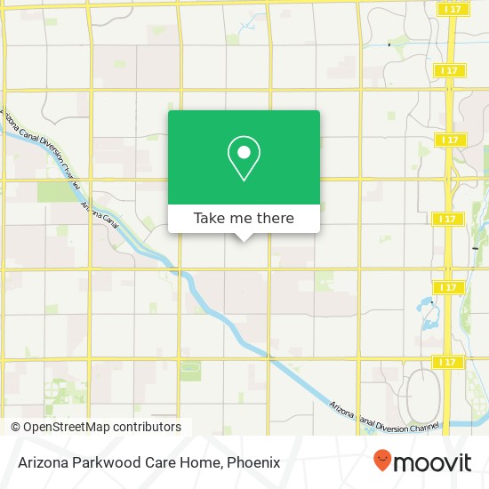 Mapa de Arizona Parkwood Care Home