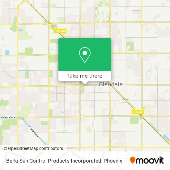 Berki Sun Control Products Incorporated map