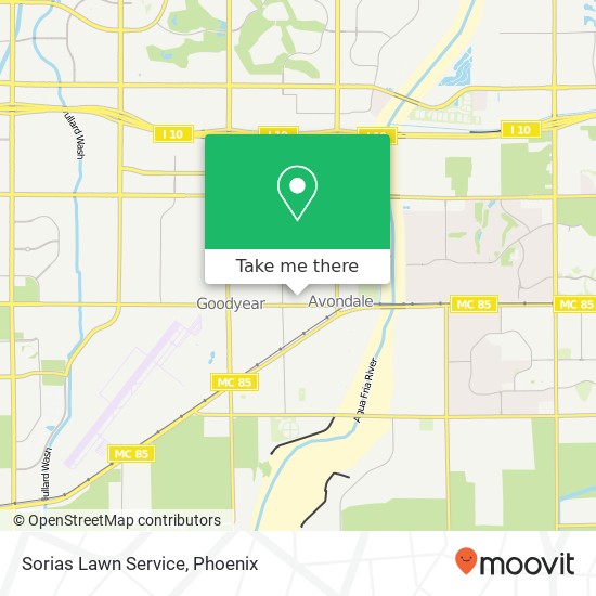 Sorias Lawn Service map