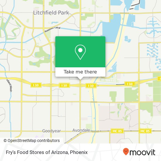 Fry's Food Stores of Arizona map