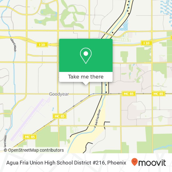 Mapa de Agua Fria Union High School District #216