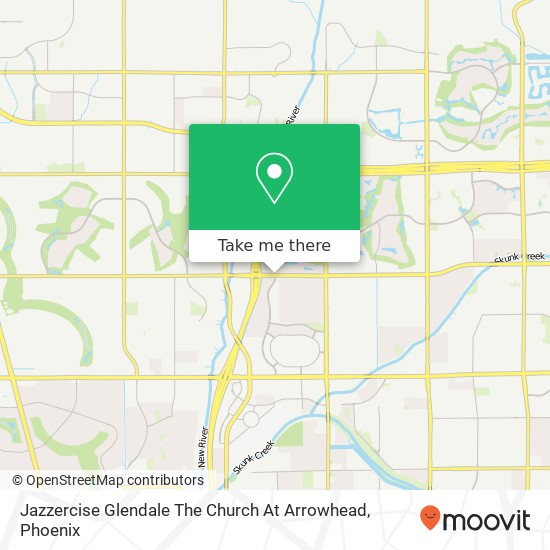 Mapa de Jazzercise Glendale The Church At Arrowhead