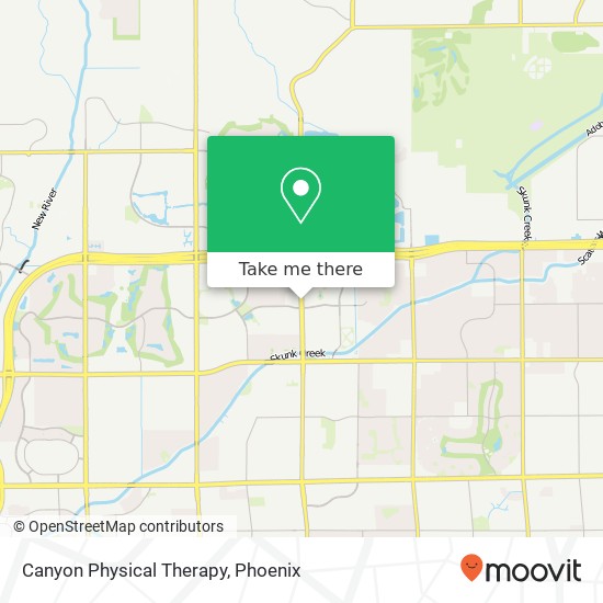 Mapa de Canyon Physical Therapy