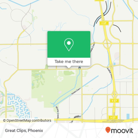 Great Clips map