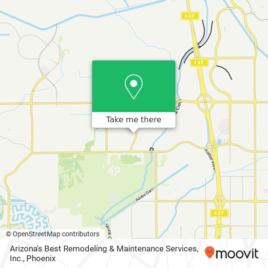 Mapa de Arizona's Best Remodeling & Maintenance Services, Inc.