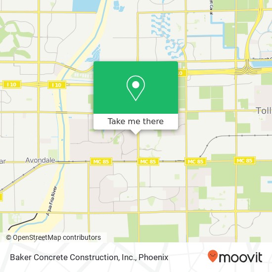 Baker Concrete Construction, Inc. map