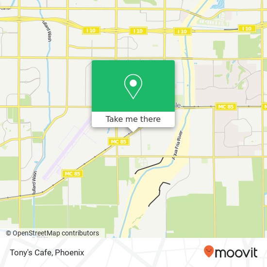 Tony's Cafe map