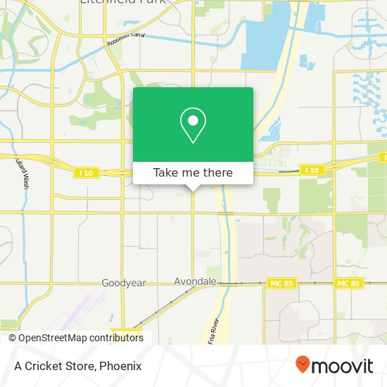 A Cricket Store map