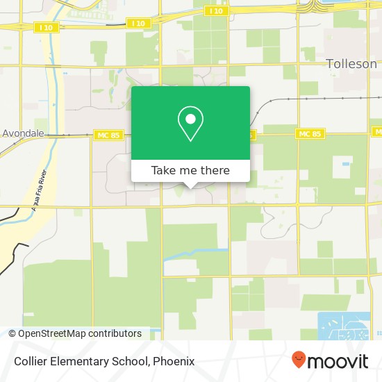 Mapa de Collier Elementary School