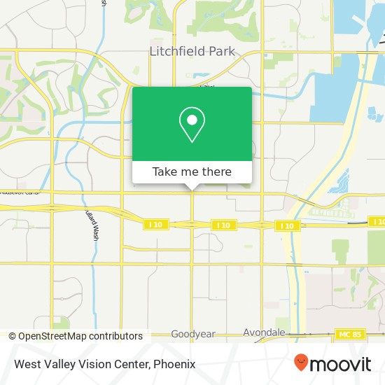West Valley Vision Center map