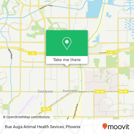Bue Auga Animal Health Sevices map