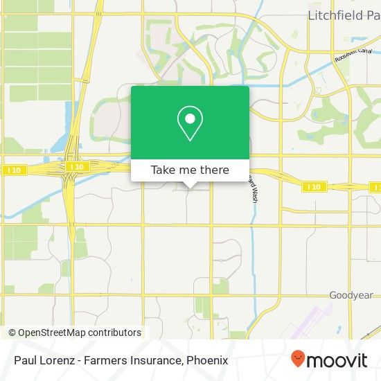 Mapa de Paul Lorenz - Farmers Insurance