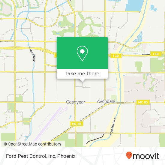 Ford Pest Control, Inc map