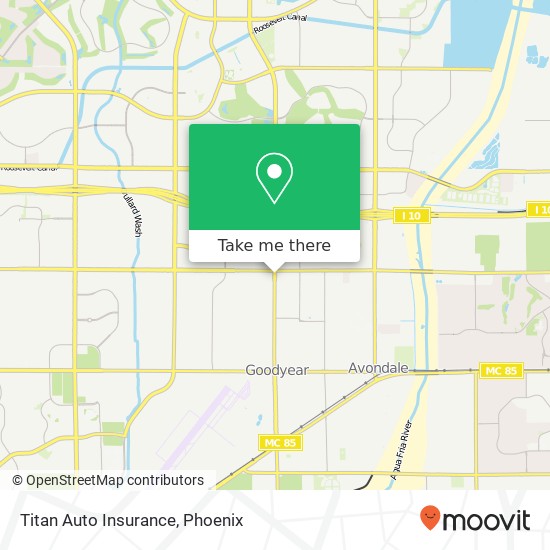 Mapa de Titan Auto Insurance