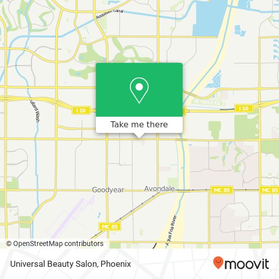 Universal Beauty Salon map