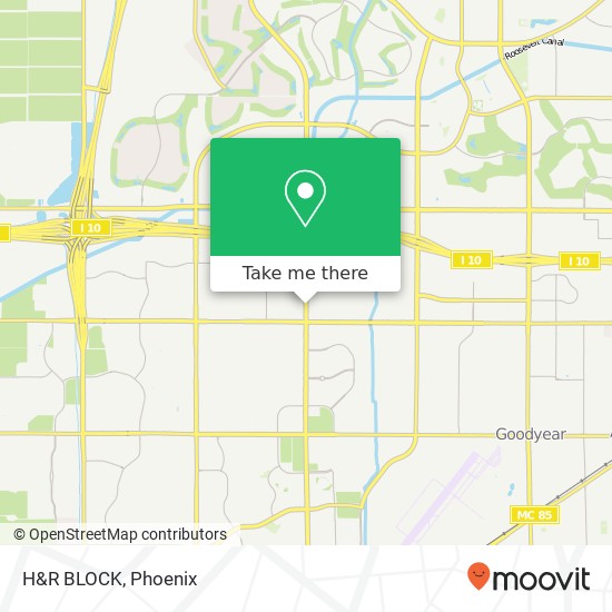 H&R BLOCK map